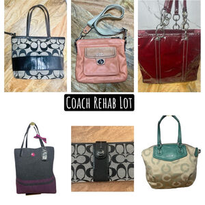 Coach Rehab Lot | 6 Pieces (5 Bags + 1 Wallet) | Vintage & Signature